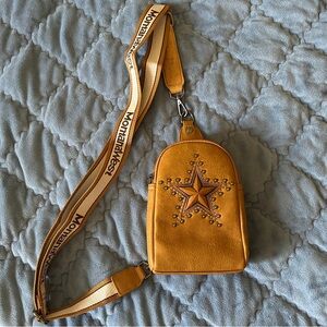 Montana West Gold Star Crossbody Bag